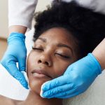 Skin,Cleansing,With,Cotton,Pads,In,The,Beautician's,Office.,A